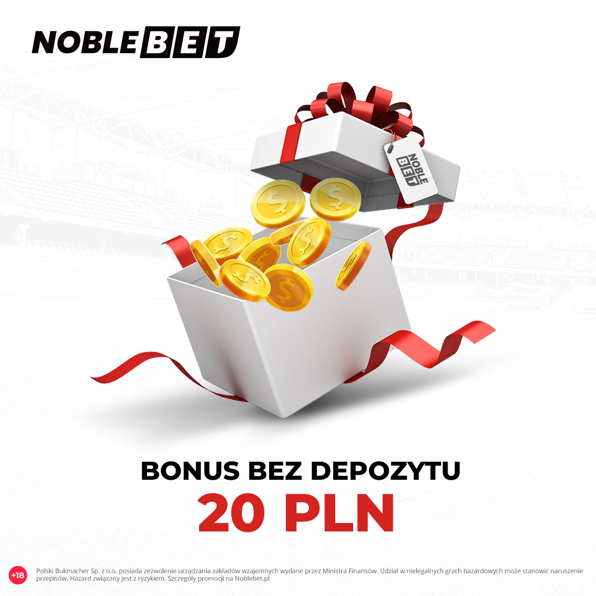 Noblebet – Bonus bez depozytu 20 PLN