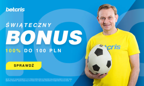 Betcris – Świąteczny bonus 100% do 100 PLN